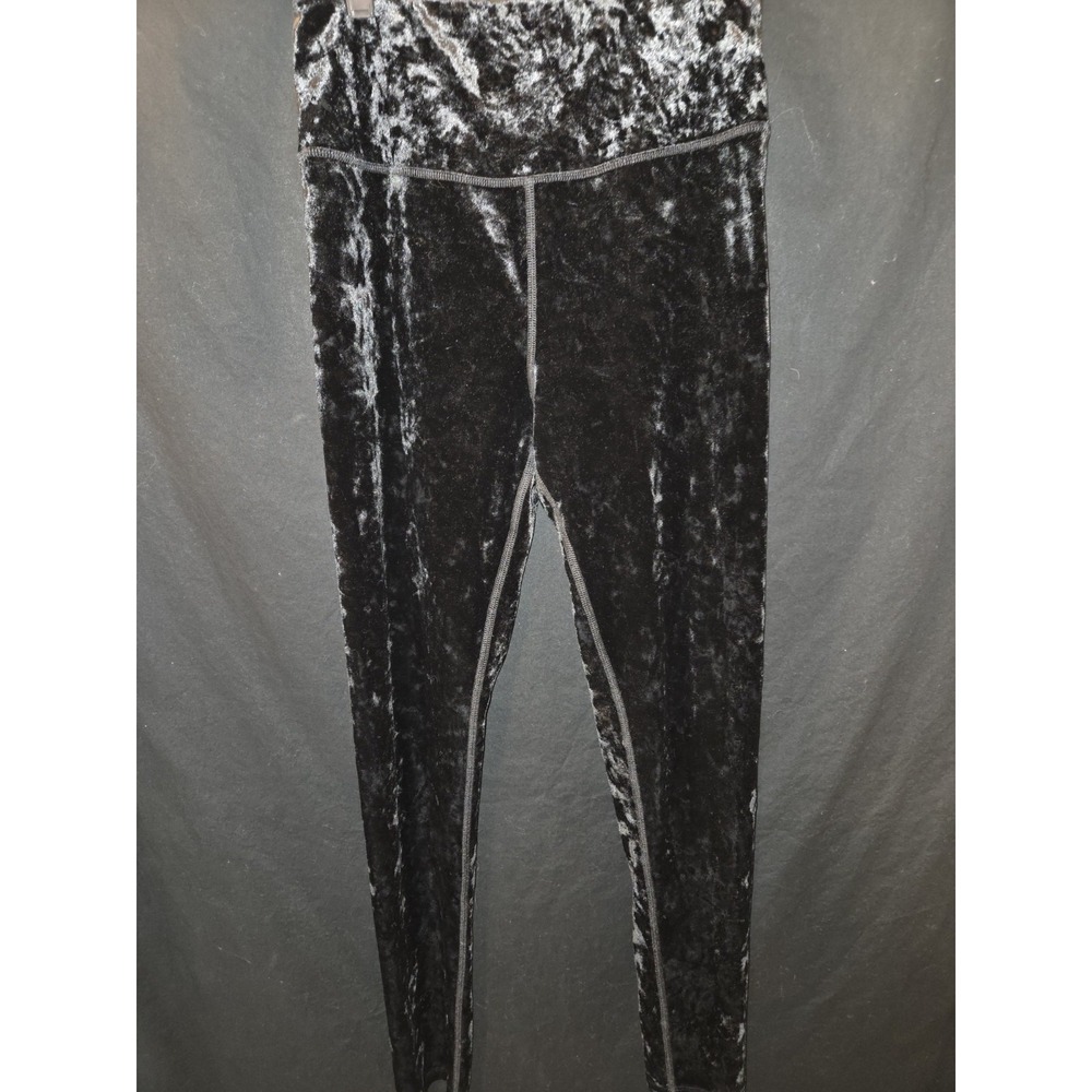 SO VELOUR PERFECTLY SOFT YOGA HIGH-RISE Womens Black Gym Yoga Leggings sz M